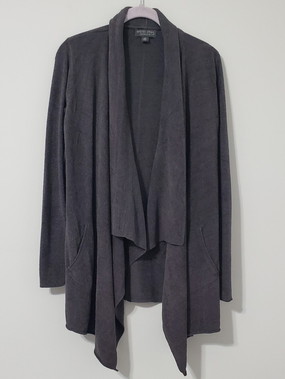 Barefoot Dreams Cozychic Ultra Lite Knit Waterfall Open Front Cardigan S/M